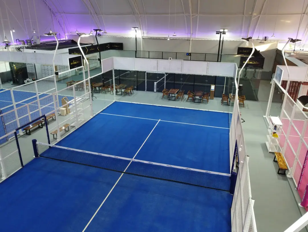 Blue court from above